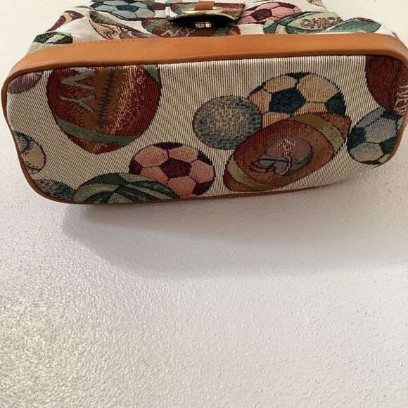 Vintage Retro Sports Soccer Football Game Day Novelty Tapestry Shoulder Bag - Picture 8 of 12